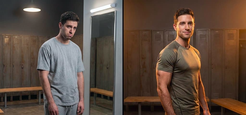 Comparaison physique skinny fat et athlétique