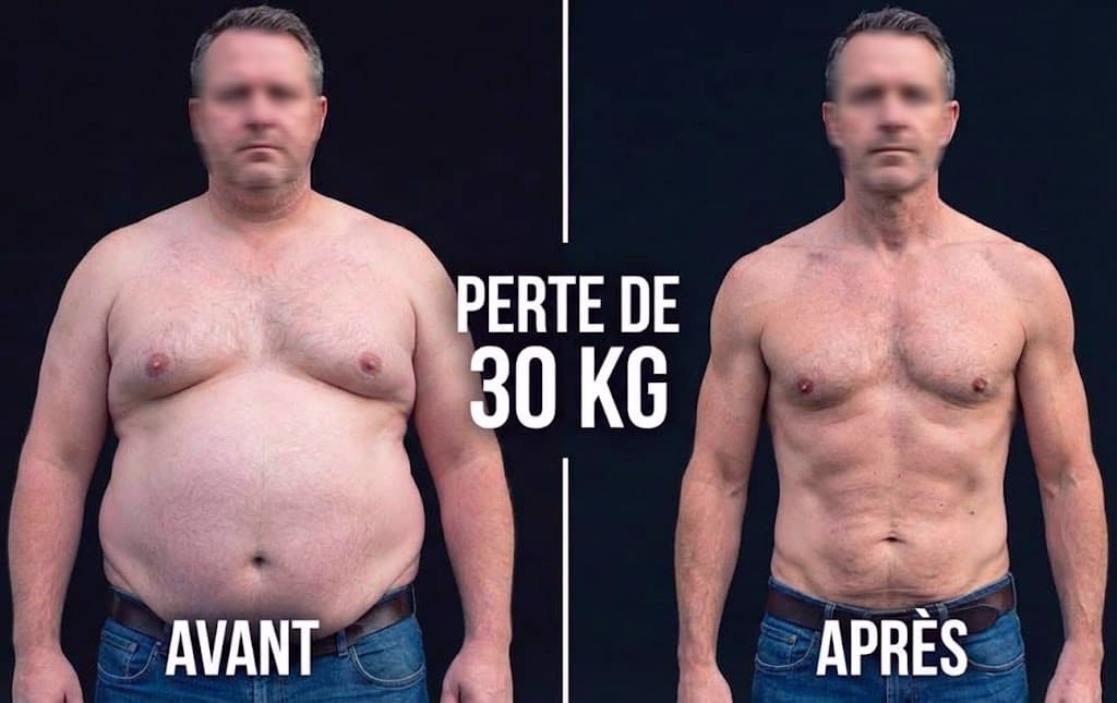 Transformation homme perdre 30 kilos